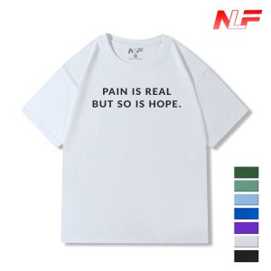 Áo Thun In Chữ PAIN IS REAL BUT SO IS HOPE NADC-014 - Áo Thun Nam Nữ - Dễ Phối Trang Phục