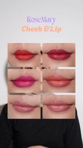 Rosemary Cheek&Lip 02 Peony | Lip Cream | Blush On Cream | Eyeshadow Cream