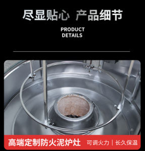 Roast Duck Stove Commercial 850 Type Barbecue Gas Charcoal Integrated Automatic Rotate 680 Chicken Leg Lamb Chop Fish Electric Oven