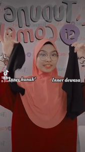 Inner MossCrepe Dewasa Tudung Sicomel Original Kemas