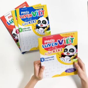 Sách Phiếu Luyện Viết Cùng Gấu Kiki 2 - Luyện Viết Bảng Chữ Cái - Megabook