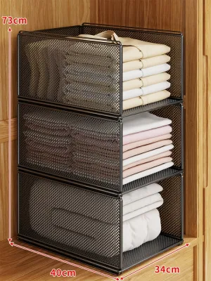 Clothes Organizer Shelving Unit Pull-out Drawer
