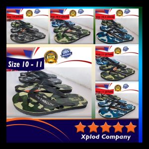 (All Varian) Sandal Jepit Pria Sun Swallow Komando Ukuran 39 - 43 Motif Army Doreng Tentara