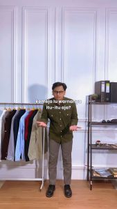 Dgm kemeja polos pria tactical baby canvas lengan panjang premium double pocket 1794