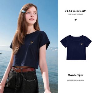 spao | Áo Sơ Mi Nữ Tay Ngắn Ôm Dáng