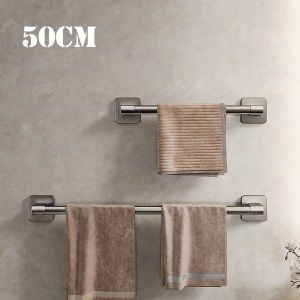 30-50cm Bathroom Towel Bar Towel Racks for Bathroom Wall Mounted Heavy Duty Hand Towel Holder Organizer Home Decor Towel Rod
