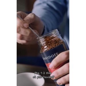 Cà phê hòa tan DAVIDOFF CAFÉ RICH AROMA - 100% hạt Arabica - thơm nhẹ chua đắng cân bằng - lọ 100g