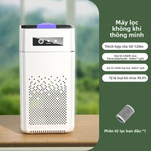 Máy Lọc Không Khí Ion Âm Cầm Tay Với Bộ Lọc HEPA Máy Tẩy Mùi Tắt Tiếng Máy Làm Sạch Không Khí Cho Gia Đình Có Độ Ồn Thấp Chạy Bằng Năng Lượng Mặt Trời