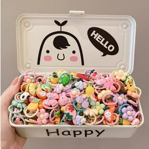 Pet Hair Accessory Set Cute Flower Bow Fruit and Small Animal Design Headbands and Hair Ties Suitable for Dogs and Cats (Hair Accessories Only Random Styles and Colors)