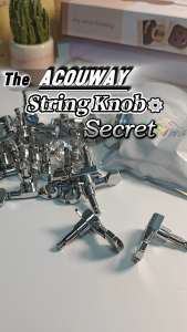 Tuning Pegs Acoustic/Electric Guitar Machine Head Tuner Enclosed Chrome Guitar Tuning Peg Set
