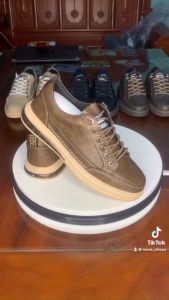 Giày sneaker - Giày thể thao nam da bò thật êm mềm kiểu dáng trẻ trυng