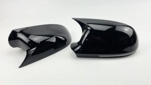 For Audi A4 S4 A5 S5 B8 8K A6 S6 4F C6 A8 S8 D3 Q3 SQ3 2012-2015 A3 8P 1 pair Side Trim Horn Style Rearview Mirror Caps add-on