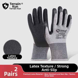 Terrain Kun | Work Protection Wear-Resistant Anti-Slip Deodorant Breathable Durable Oil-Resistant Anti-Cut Gloves