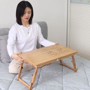 Bàn Gỗ Kê Máy Tính Bamboo Sun Valley II Tích Hợp Quạt Tản Nhiệt Và Ngăn Để Đồ - WorldMart