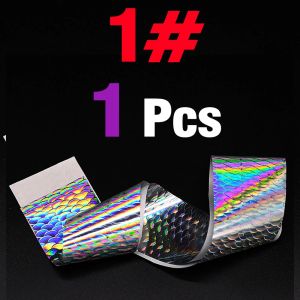 4X50CM Holographic Fish Scale Transfer Foil Nail Art DIY Laser Silver Decals Hot Stamping Foil for Fishing Lure
