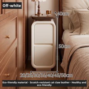 ZHUSHANXIA | Compact Narrow Bedside Cabinet for Space-Saving 20cm