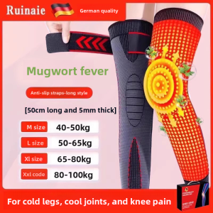 MONLEYTA | Heatable Knee Pads Men Women German Quality Mugwort Heat Therapy Non-Slip Tendonitis Knee Warmers Long Term Wear Protection