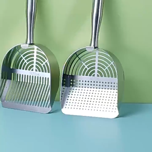 Stainless Steel Cat Litter Scoop Scooper Durable Wooden Handle Cat Poop Shovel Cat Litter Shovel
