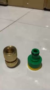 Đầu Nối Nhanh với Ống Nước 21mm Bằng Đồng Thau Hàng xịn