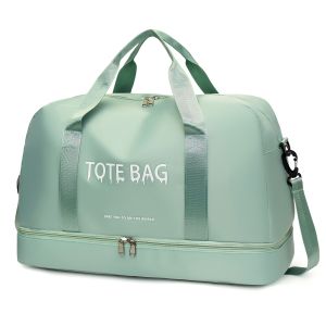 Multifunctional Large-Capacity Travel Duffle Bag with Adjustable Shoulder Strap Durable Nylon Casual Gym Bag for Sports