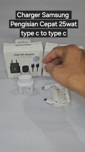 Charger Casan Travel Adaptor Samsung 25Watt USB Type C To Type C Cable Super Fast Charging