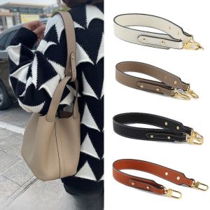 Detachable Leather Shoulder Strap Underarm Basket Bag Belt Single Buy Litchi Grain Pattern Transfer Belt for Handbag Accessories