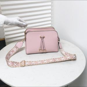 LIKEBAG simple multi-layer zipper daily shopping crossbody bag fashion webbing commute to work exquisite womens bag