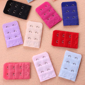 Narrow Double-Row Bra Extension Buckle Extended Buckle Two Buttons Intimates Adjustable Hook and Eye Closure Two Breasted Extension Belt Buckle 3 Rows 2 Buttons