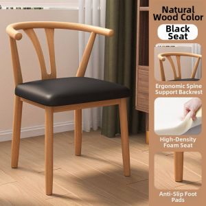 MU FENG ZHI NAN | Retro Style Iron Imitation Wood Chair
