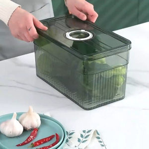 Kotak Penyimpanan Kulkas Akrilik / Box Kulkas Tempat Penyimpan Makanan Transparan CF C579