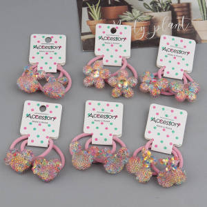 🔥Colorful Cartoon Hair Rope Little Rabbit Cherry Candy Hair Rope Baby Little Rubber Band LovelylifeFu👍