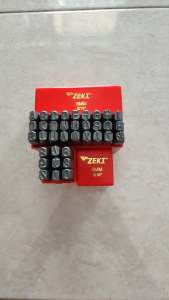 Alat Ketok Set Huruf Angka 8mm Zeki Japan Letter Number Punch Set Zeki Huruf Angka Ketok 8mm Zeki Japan