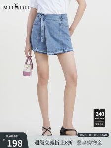 Summer New Womens Jeans Shorts A-Line Slim Fit Casual Pants Simple Fashion Versatile Cotton Polyester Blend Shorts