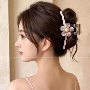 PINK EMPRESS | Kẹp Tóc Dung Lượng Lớn Màu Tím Hoa