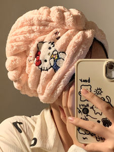 Strong Absorption Quick Dry Hair Cap Womens Cute Bath Cap Towel Head Wrap Hairdressing Tool for Washing Hair Adult Student