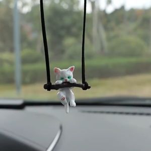 Gantungan Pajangan Kaca Spion Tengah Mobil Dalam Lucu Model Kucing Hiasan Mobil Aksesoris Interior Mobil Dekorasi Gantungan Spion Mobil Rearview Mirror