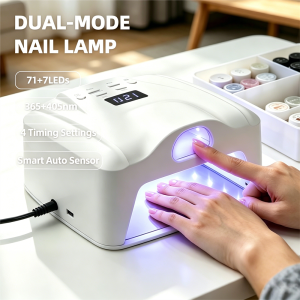 Foreverlily | 2 IN 1 Nail Lamp Single Toe Single Finger Gel Nail Curing Lamp Full Hand Fast Drying LED Light Nail Dryer Auto Sensor Dual Lamp