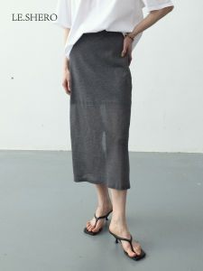 LE.SHERO | กระโปรงสั้นสีดำ ทรงเข้ารูป สำหรับผู้หญิง ฤดูร้อน 2025 ดีไซน์ใหม่ กระโปรงสั้นทรงเอเข้ารูป ใส่ไปทำงานได้ สวมใส่สบาย