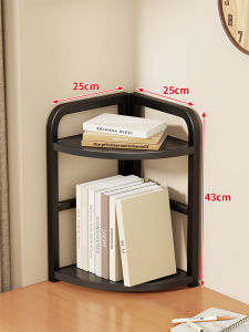 WUBUWEI | Corner Space-saving Desktop Bookshelf