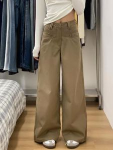 Quần Jeans Denim Ống Thẳng Ôm Dáng Quần Ống Rộng Dài Đến Sàn Cho Nữ Quần Dài Mùa Xuân Thu Quần Jeans Denim Cao Cấp