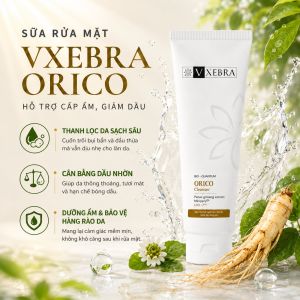 Sữa Rửa Mặt Thiên Nhiên VXEBRA ORICO Giúp Làm Sạch Da Sáng Da Giữ Độ Ẩm Cho Da An Toàn Phù Hợp Mọi Loại Da