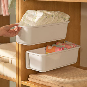 Wall-Mounted Drawer Storage Box Punch-Free Intimates Socks Bra Wardrobe Side Pull Basket Fantastic Wall Mounted Accessories Storage Rack