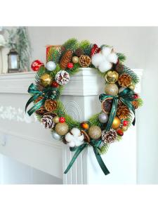 Christmas Decorative Wreath Pine Cone Garland