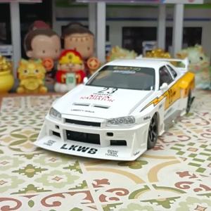 1/24 Scale GTR Skyline Alloy Car Model W/Authentic Sound Effects - Premium Toy for Kids & Collectors - Fast & Furious Inspired