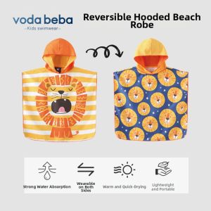 Absorbent Quick-Dry Childrens Bathrobe