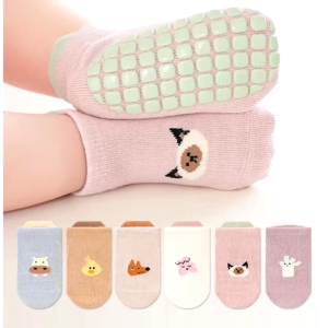 0-3 Years Old For Boys And Girls Infant Elastic Animal Design Anti Slip Socks Soft Toddler Socks