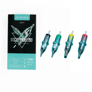 20/10pcs Aurora II 2 Green Tattoo Cartridge RL RS CM M1 Liner and Shader Makeup Cartridges