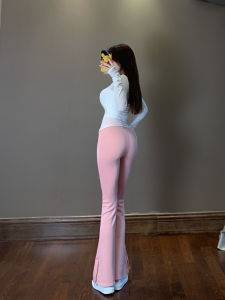 Siri Three-Color Cloud Cotton Flared Pants High Waist Slimming Leg Lengthening Personality Casual Wide Leg Long Pants