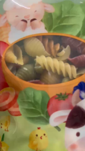 Jinny พาสต้าผสมผักแบบผสม สำหรับเด็ก(มีแป้งสาลี) 1ซอง