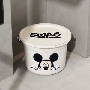 Thickened Plastic Water Bucket Home Use Handheld Large Laundry Bucket Durable for Student Dormitory Resistant to Falling